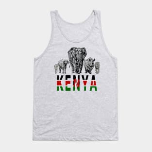 Africa's Big 5 Animals for Kenyans Tank Top